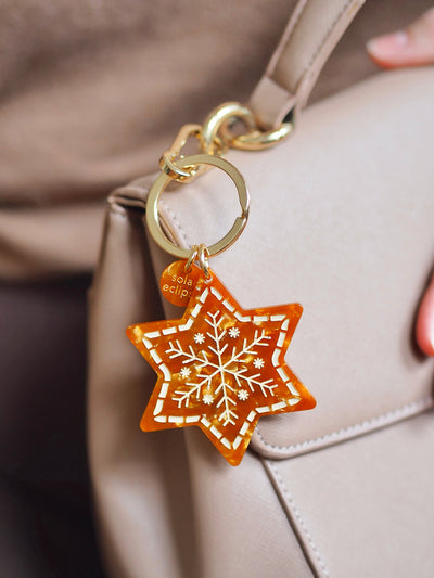 Gingerbread Star Bag Charm