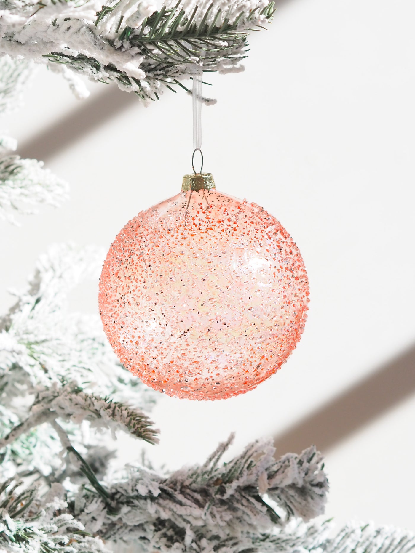 Coral Textured Ball Ornament
