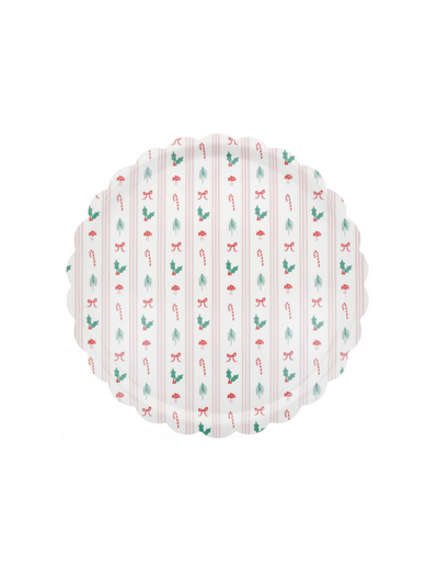 Festive Icon Stripes Tray | Large