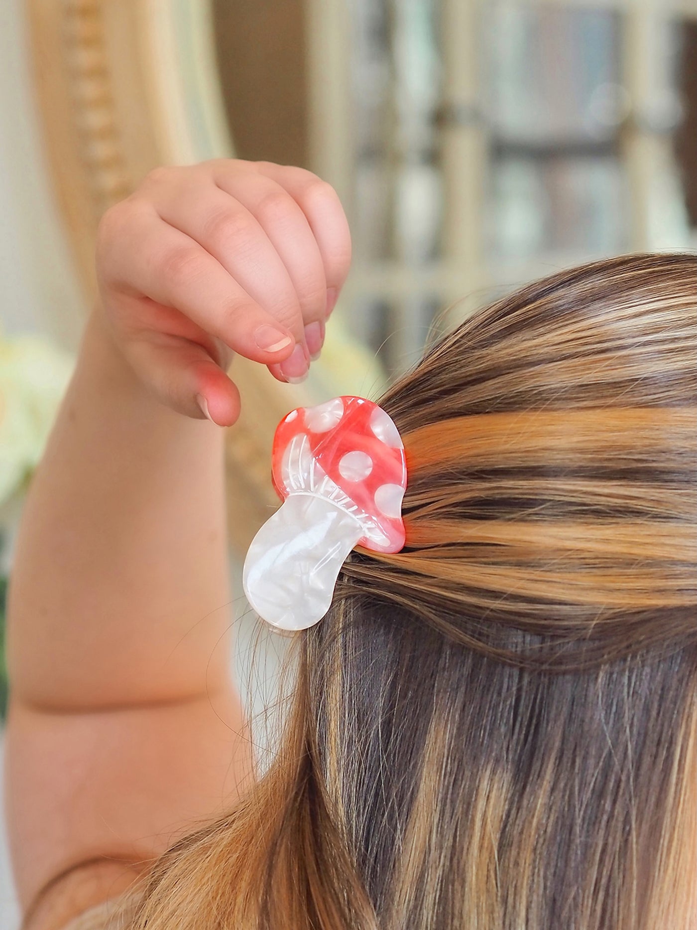 Woodland Mushroom Claw Clips
