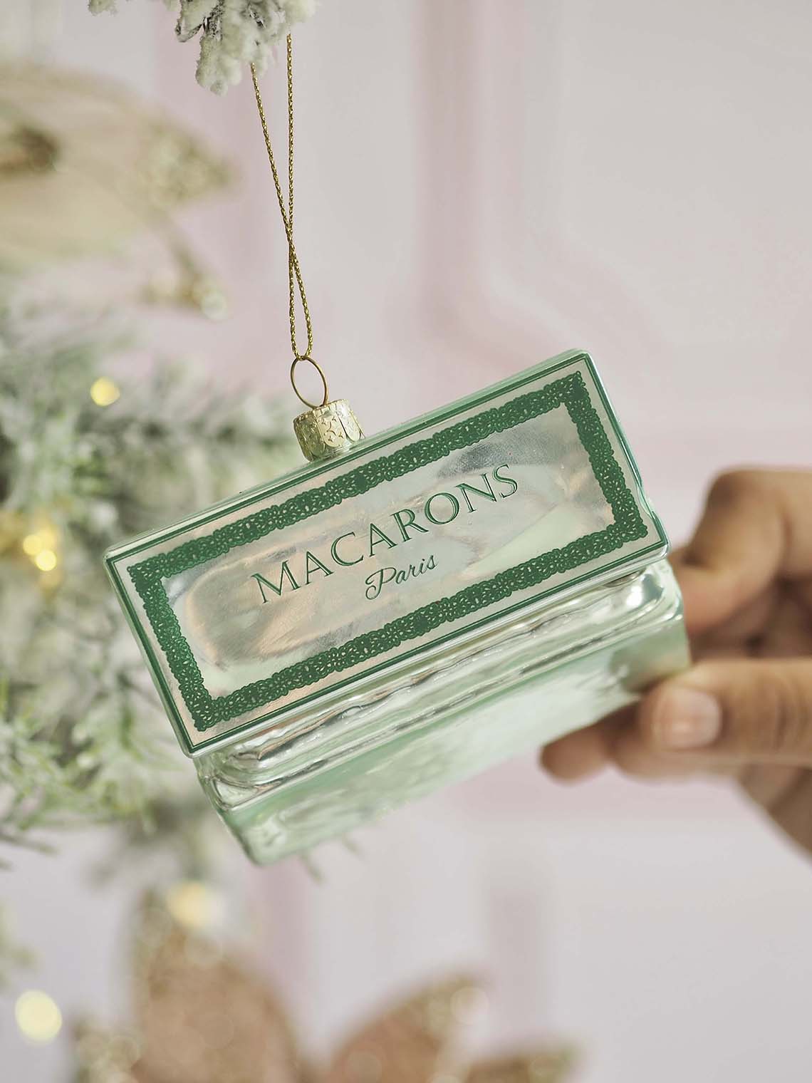 Blue Box of Macarons Ornament - The Cross Decor & Design