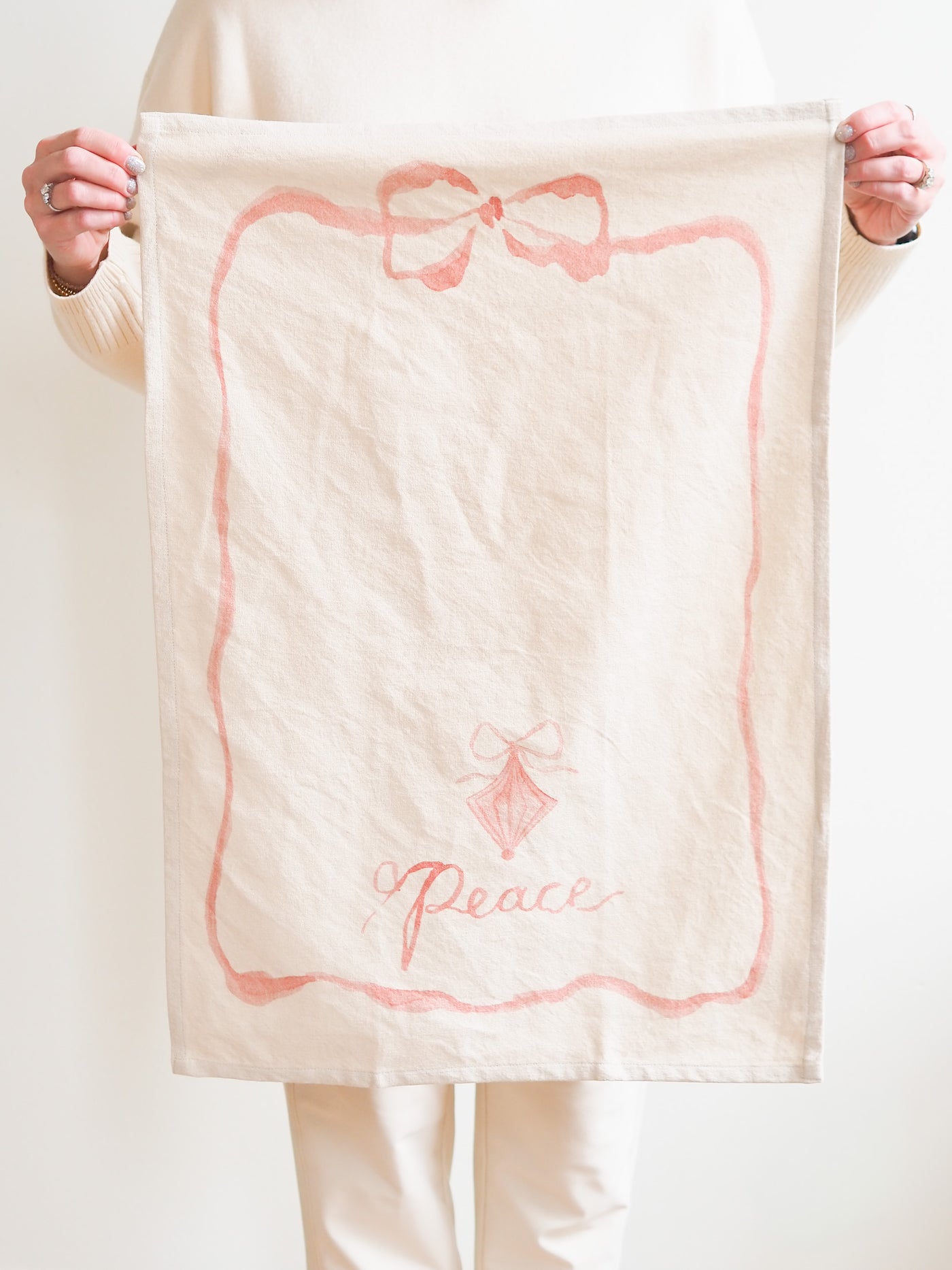 Peace Ornament Tea Towel