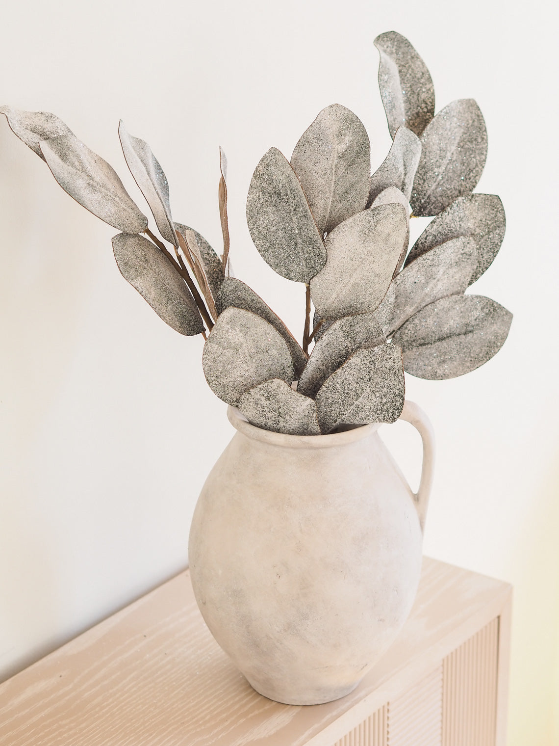 Iced Magnolia Leaf Spray - The Cross Decor & Design
