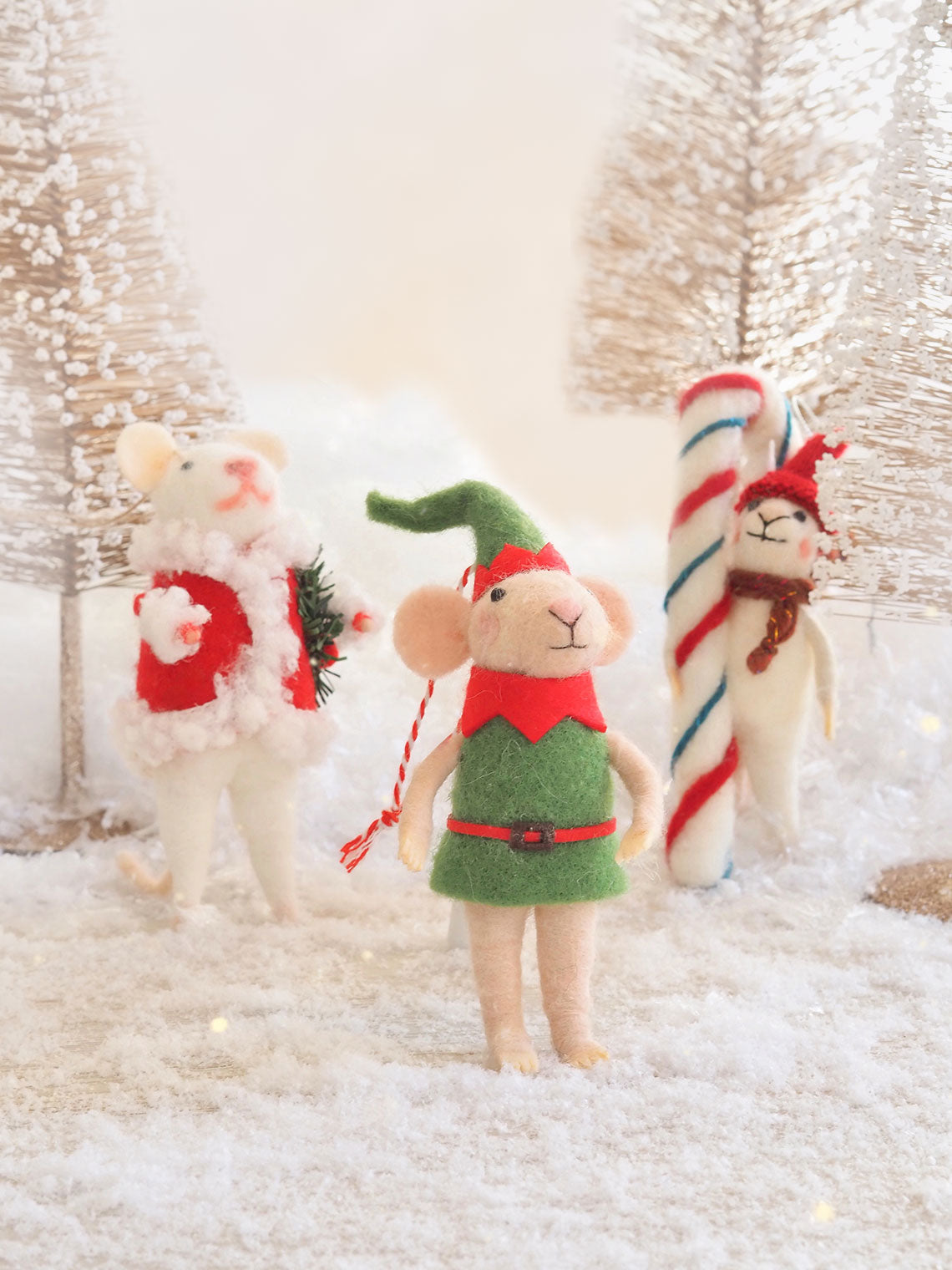 Cami Cane Mouse Ornament