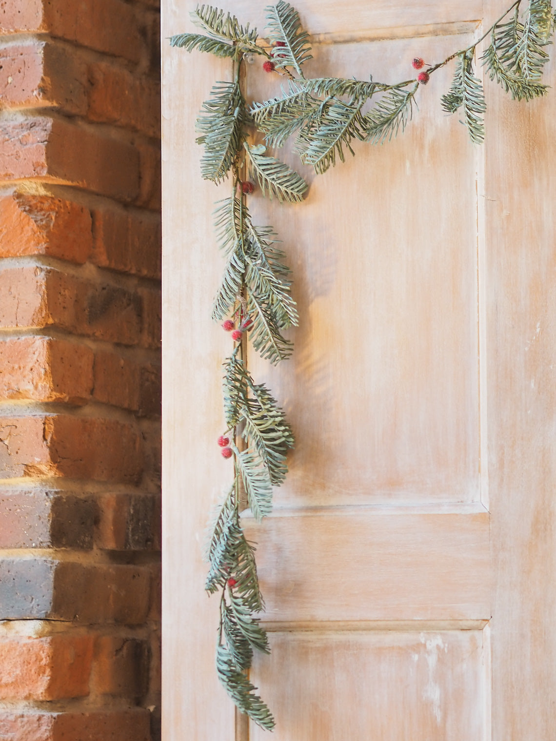 Faux Spruce w/ Red Berries Garland - The Cross Decor & Design