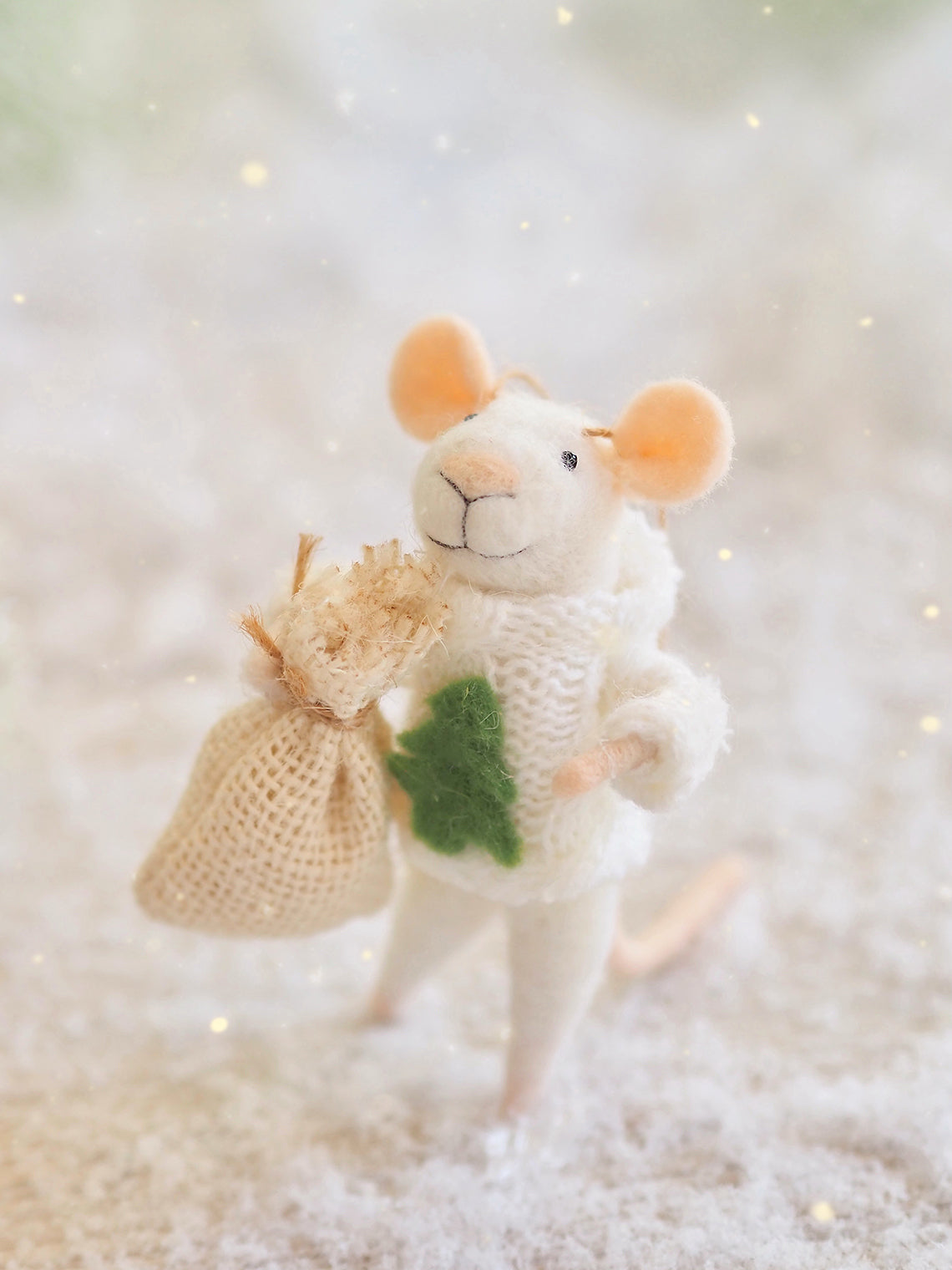 Holiday Sweater Mouse Ornament