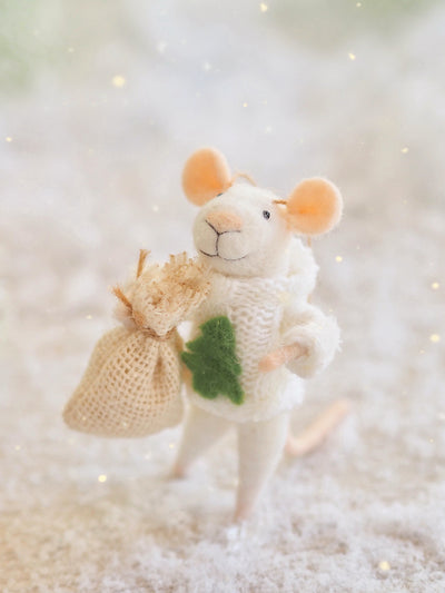 Holiday Sweater Mouse Ornament