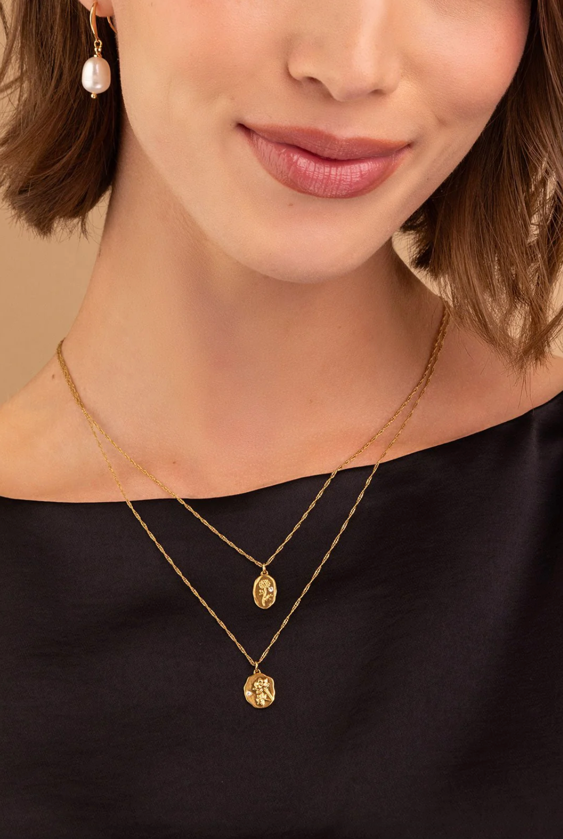 Water Lily Pendant Necklace | July - The Cross Decor & Design