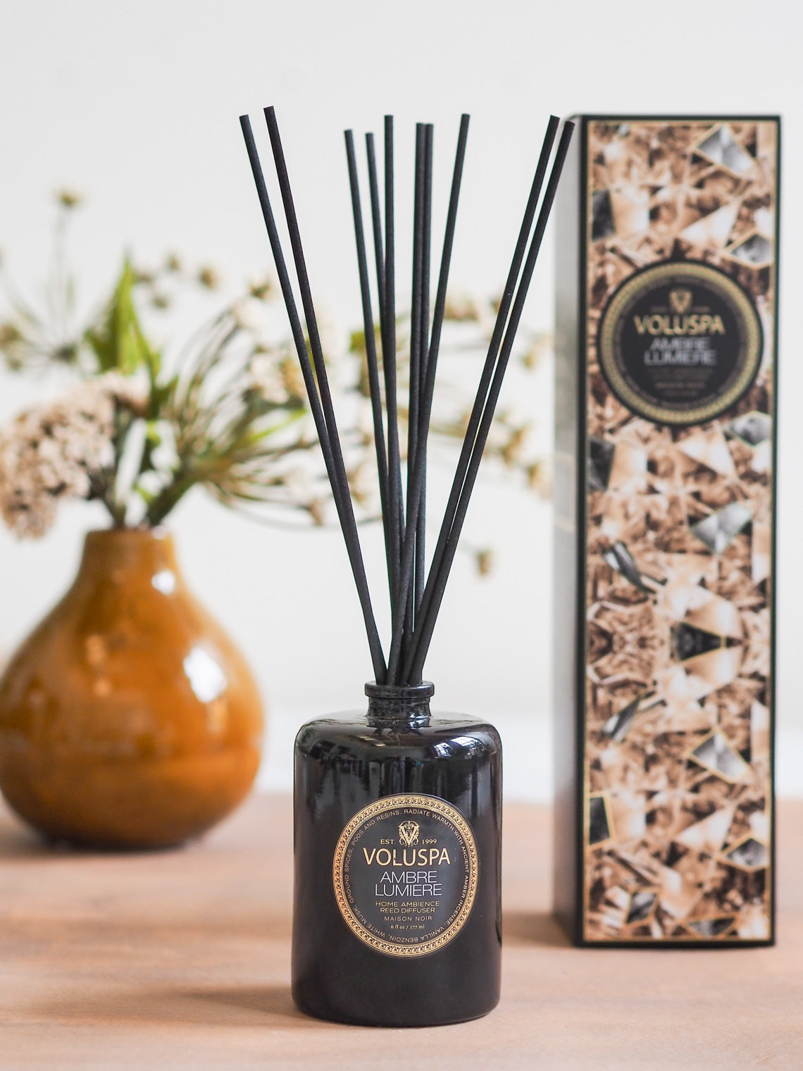 Ambre Lumiere Reed Diffuser - The Cross Decor & Design
