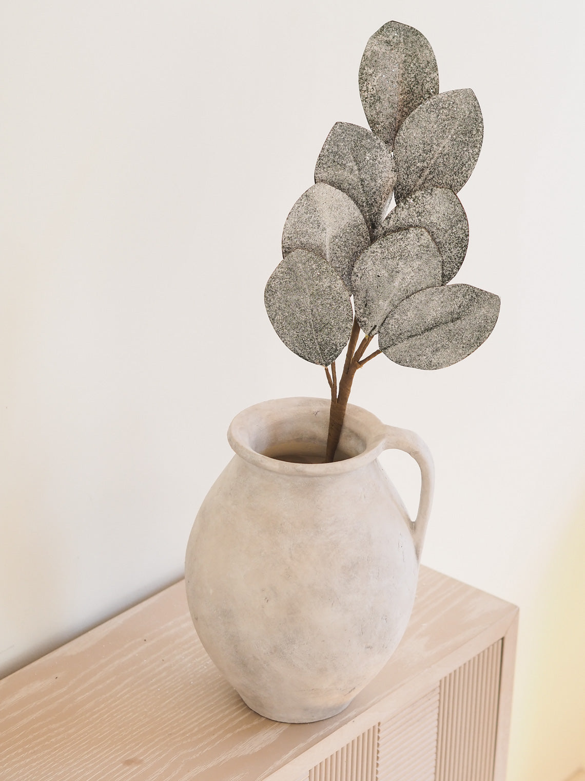 Iced Magnolia Leaf Spray - The Cross Decor & Design