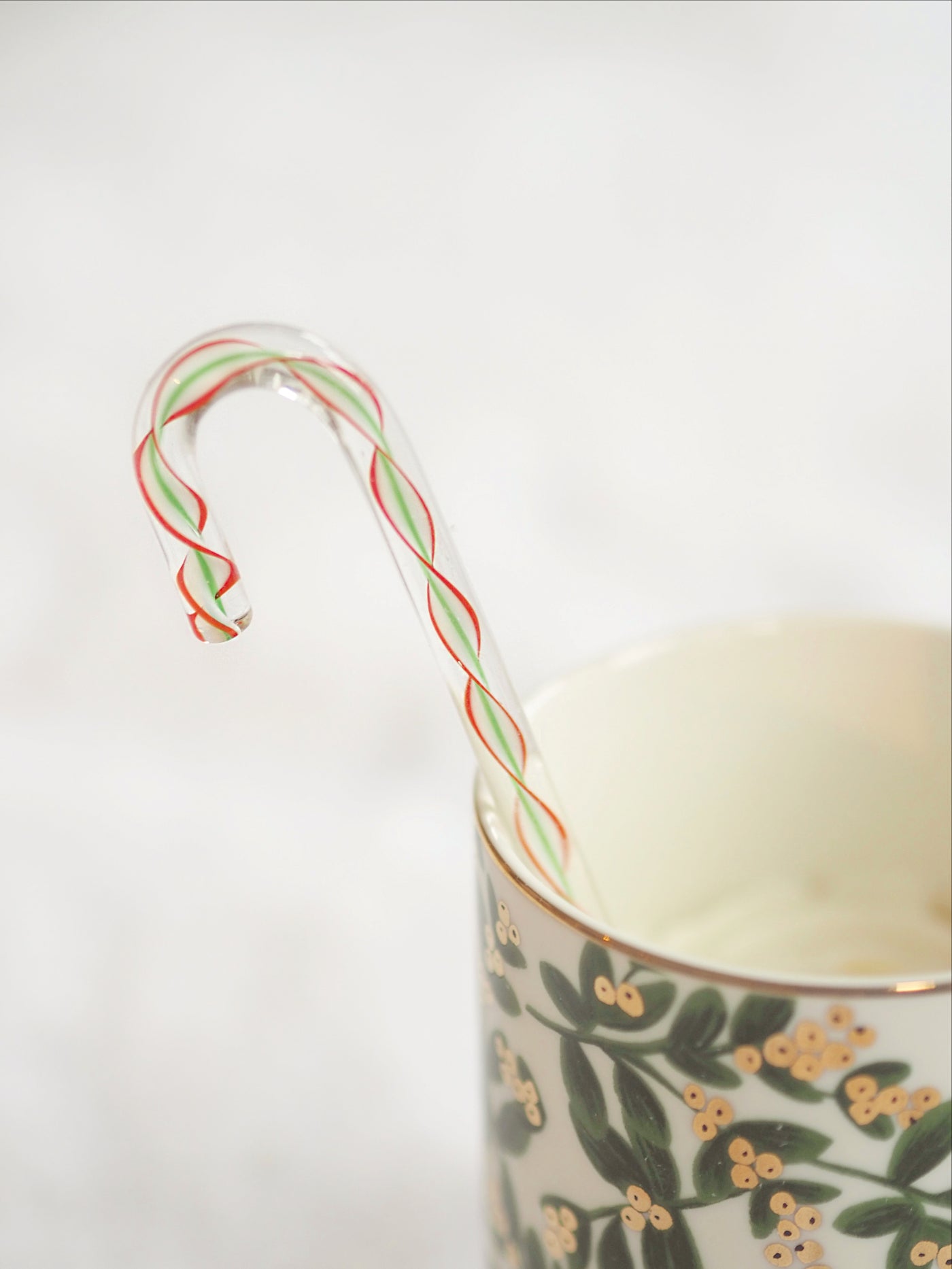 Red & Green Candy Cane Stir Stick