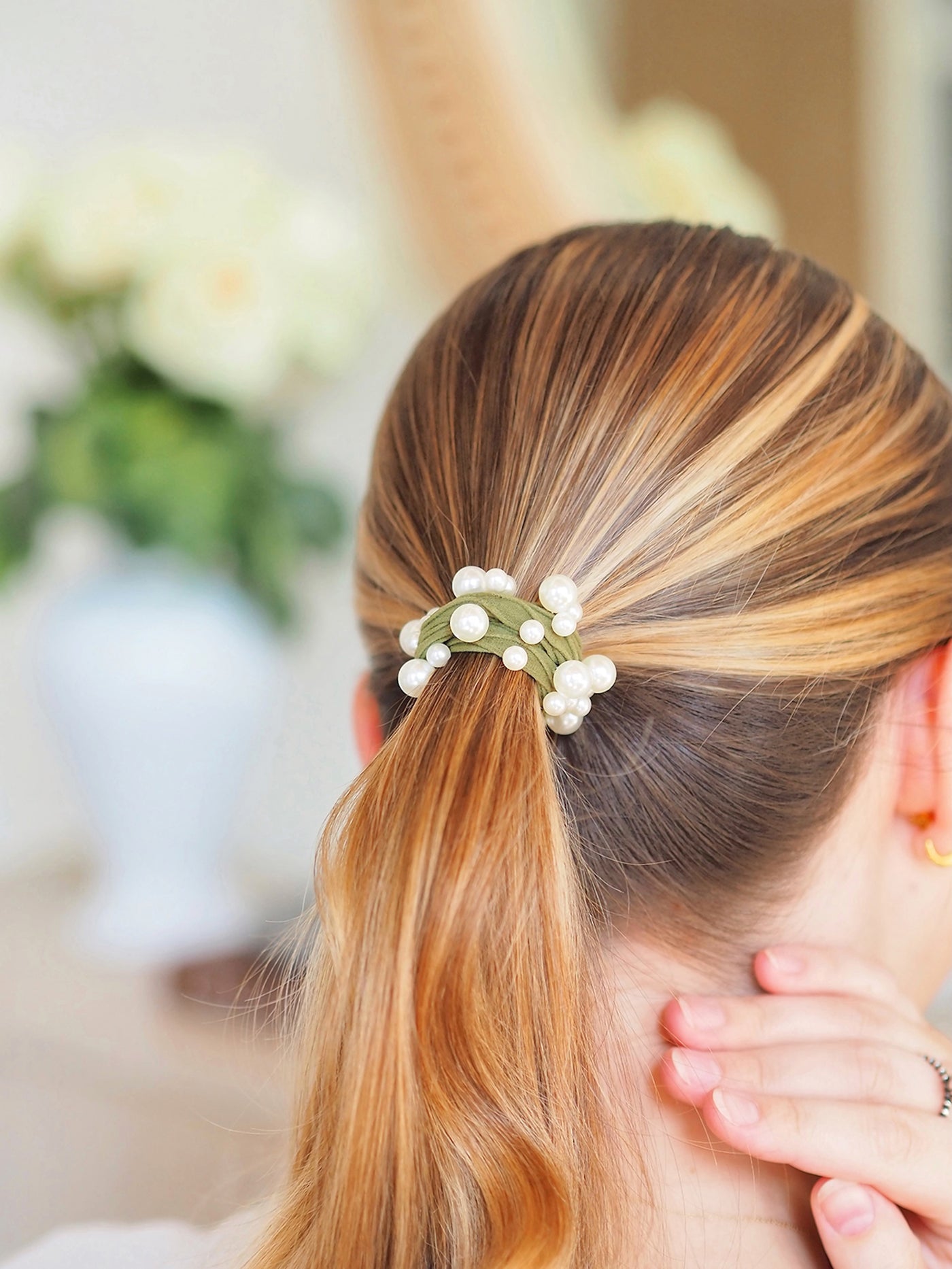 Coastal Pearl Earthy Hair Ties | Set of 6