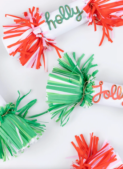 Jolly Holly Fringe Crackers