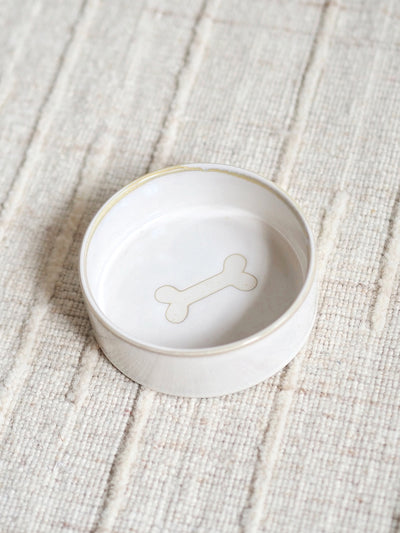 Bonely White Pet Bowls - The Cross Decor & Design