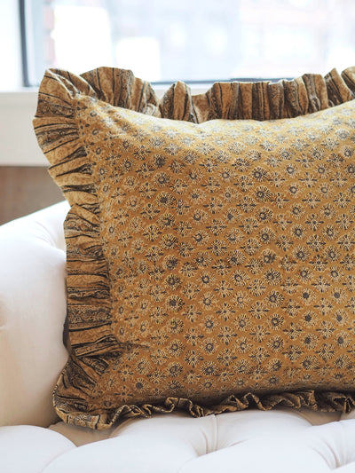 Anika Positano Ruffle Pillow | 22x22 - The Cross Decor & Design