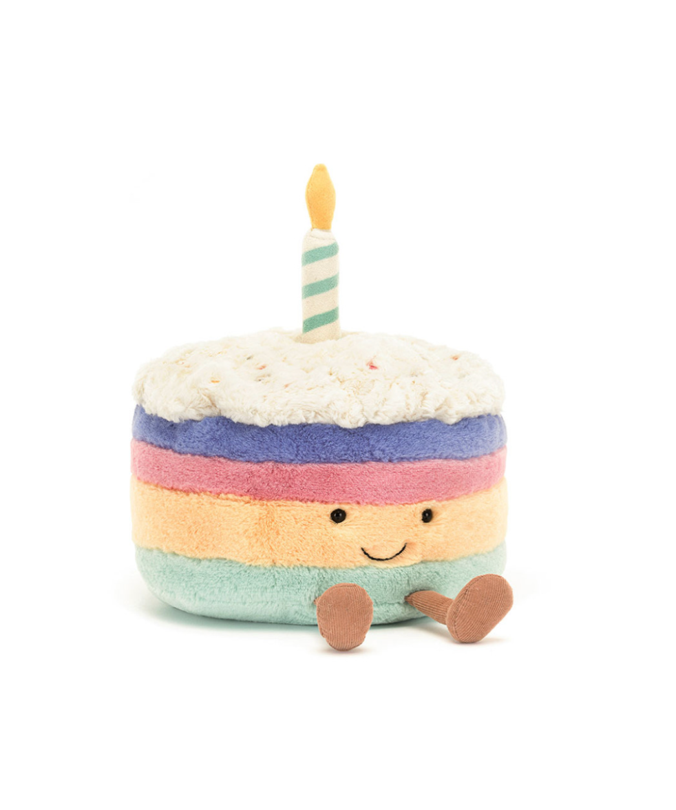 Jellycat Amuseable Rainbow Birthday Cake