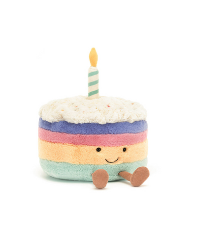 Jellycat Amuseable Rainbow Birthday Cake