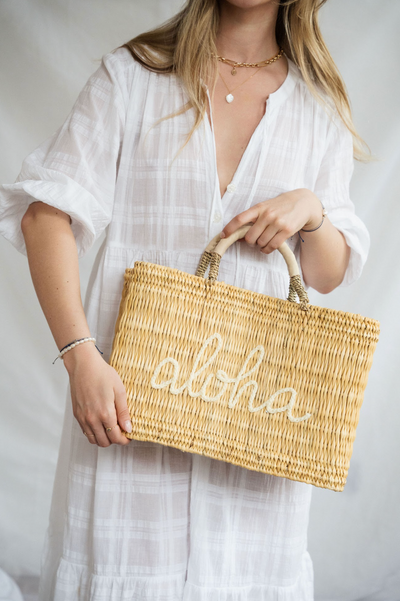 Aloha Market Basket - The Cross Decor & Design