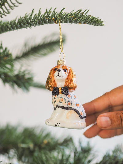 Sophisticated Spaniel Ornament