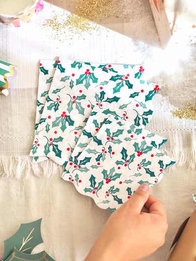 Holly Pattern Napkins
