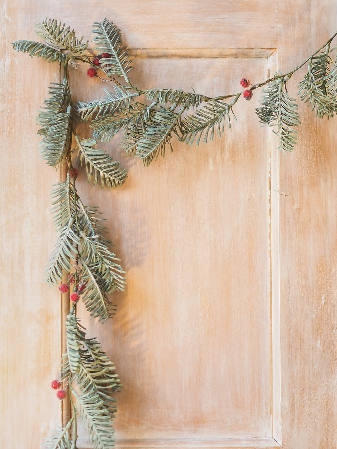 Faux Spruce w/ Red Berries Garland - The Cross Decor & Design