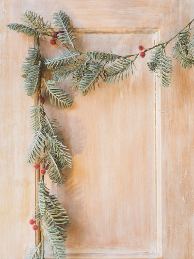 Faux Spruce w/ Red Berries Garland - The Cross Decor & Design