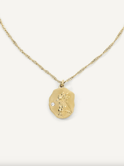 Water Lily Pendant Necklace | July - The Cross Decor & Design