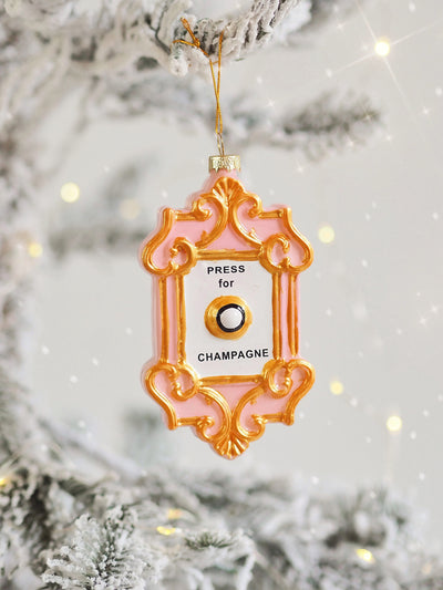 Champagne Button Ornament