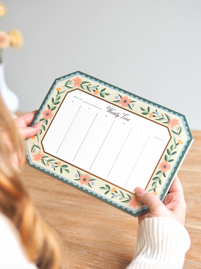 Aster Weekly Desk Pad - The Cross Decor & Design