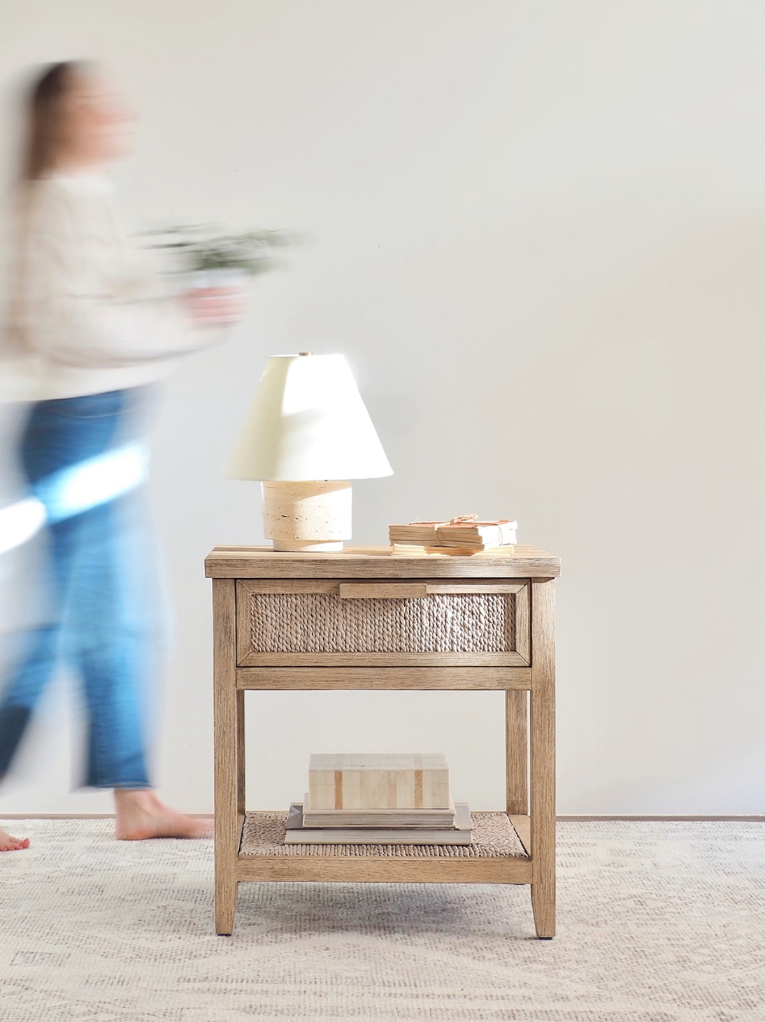 Marella One Drawer Nightstand - The Cross Decor & Design