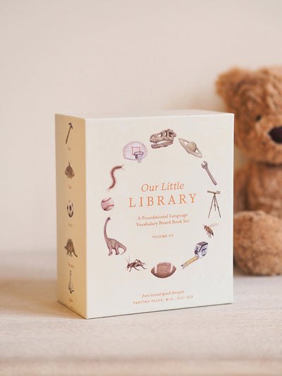 Our Little Library Vol. 3: Dinosaurs, Space, Tools, Bugs, and Sports Board Book Set