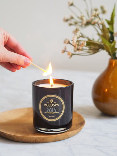 Ambre Lumiere Classic Boxed Candle - The Cross Decor & Design
