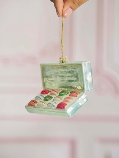 Blue Box of Macarons Ornament - The Cross Decor & Design