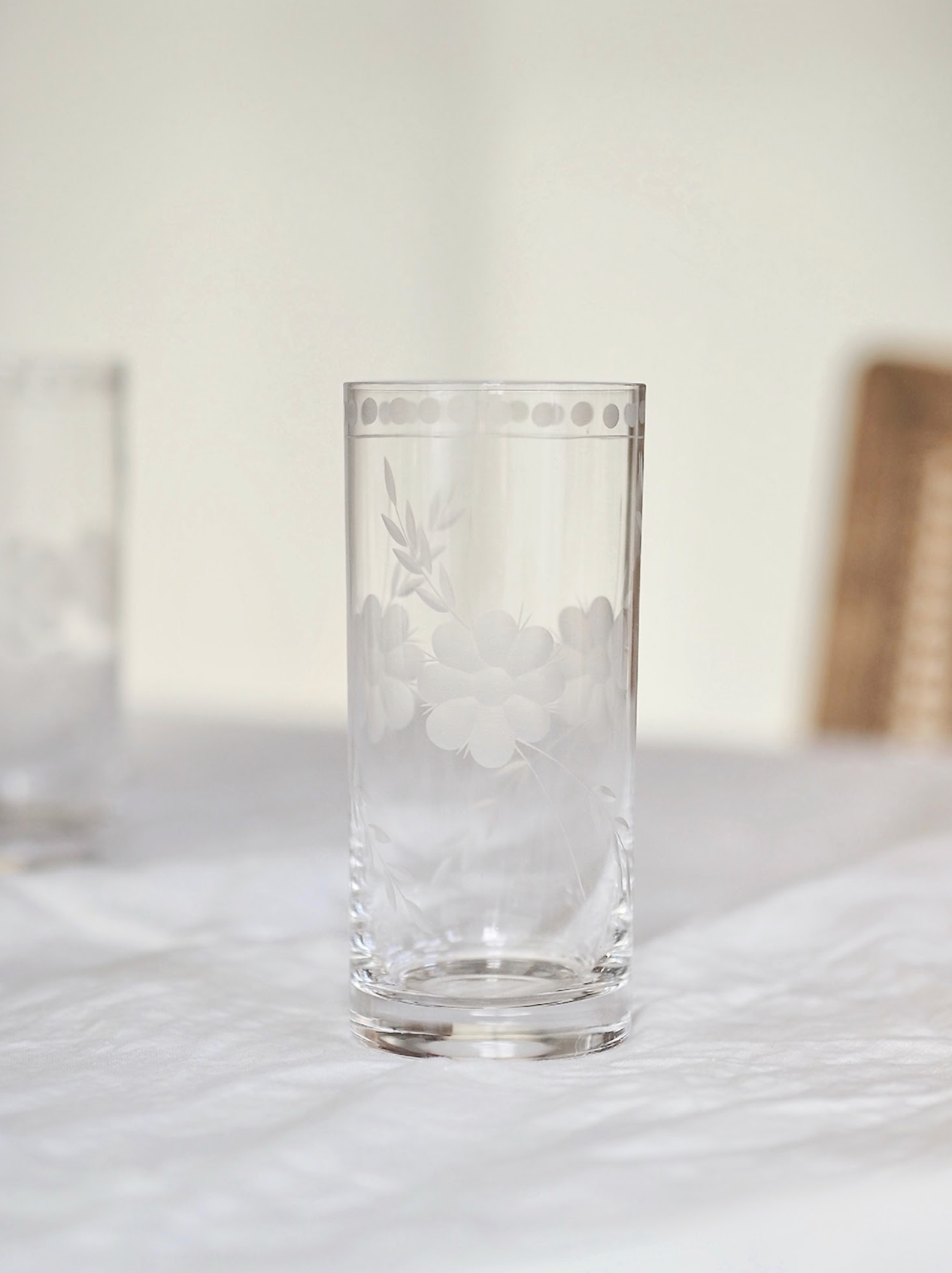 Belle Fleur Highball Glass - The Cross Decor & Design