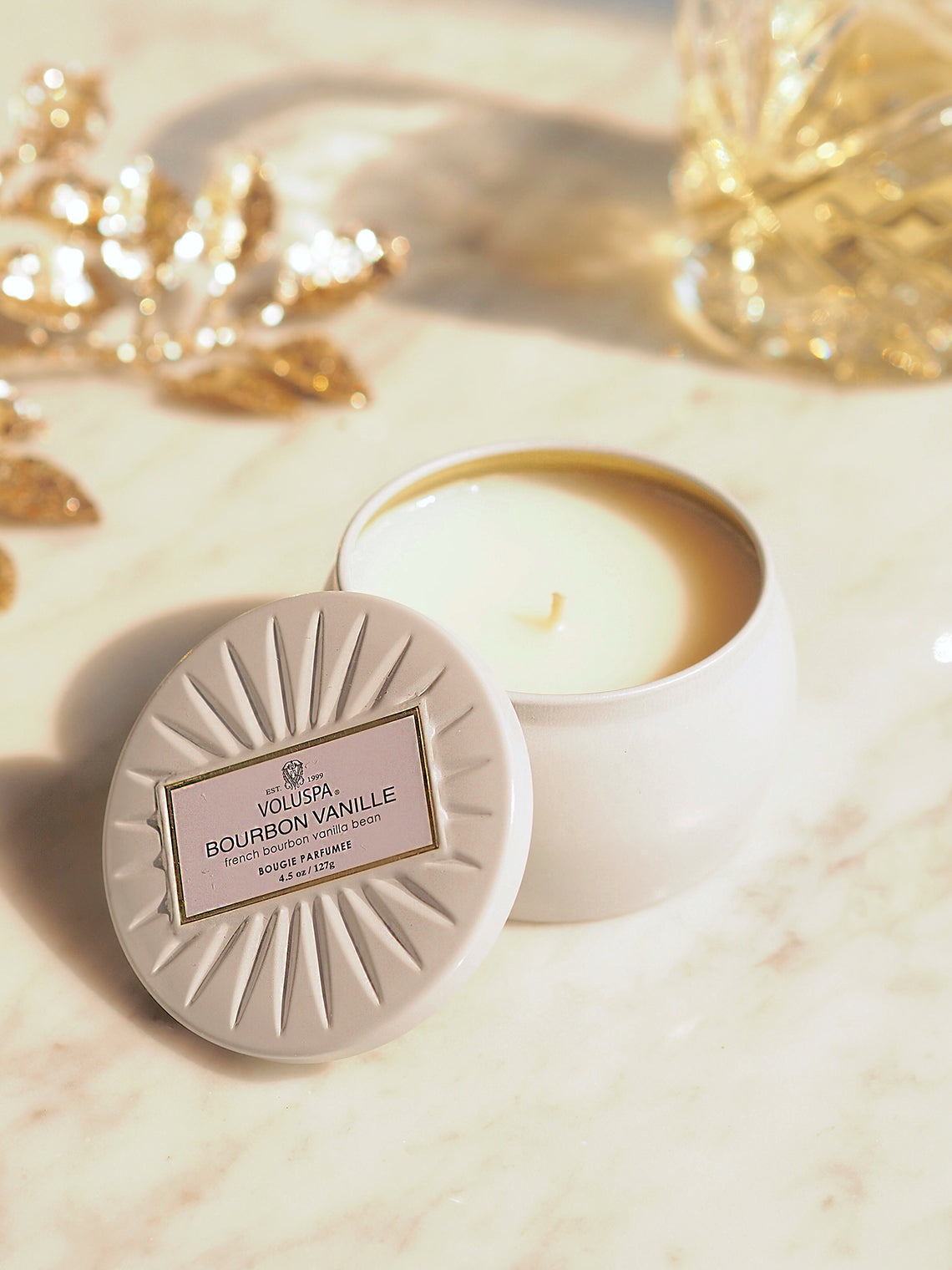 Bourbon Vanille Mini Tin Candle - The Cross Decor & Design