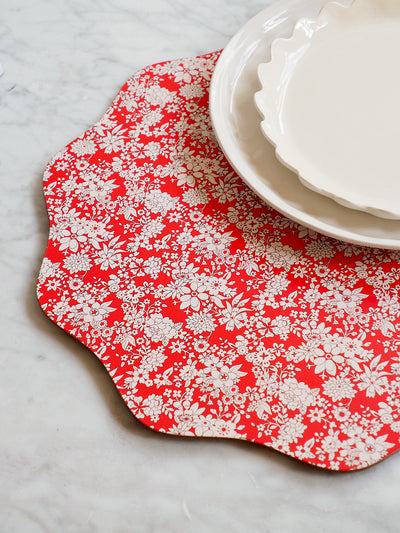 Liberty Winter Placemat | Red Floral
