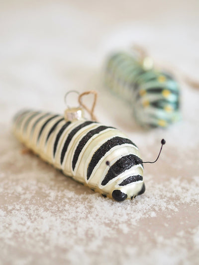 White Caterpillar Ornament - The Cross Decor & Design