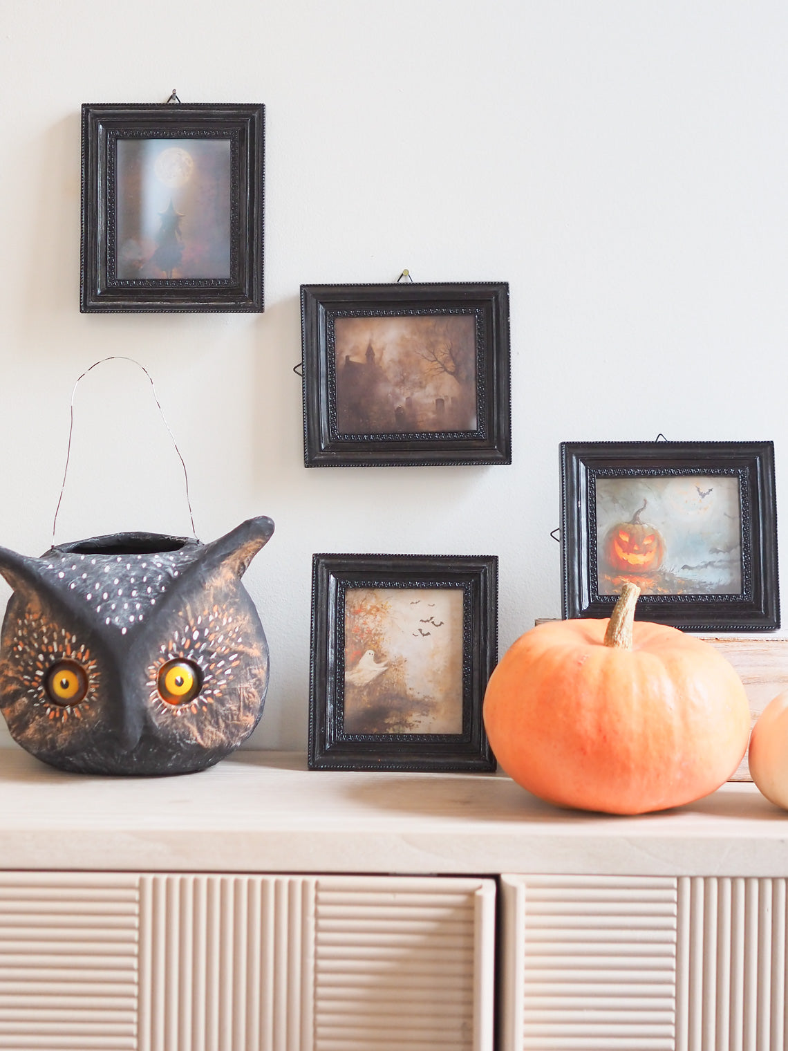 Spooky Pumpkin Framed Print 5x6 - The Cross Decor & Design