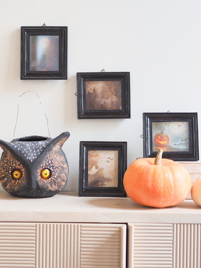 Spooky Pumpkin Framed Print 5x6 - The Cross Decor & Design