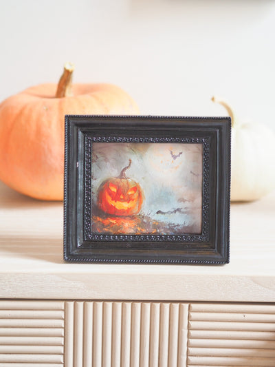 Spooky Pumpkin Framed Print 5x6 - The Cross Decor & Design