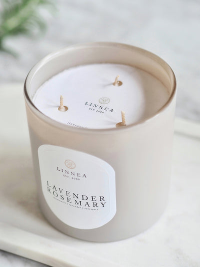 Lavender Rosemary 3 Wick Candle - The Cross Decor & Design
