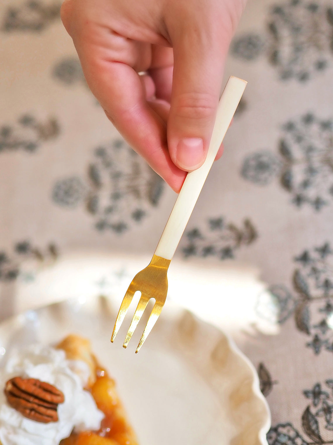 Ivory Luxe Dessert Fork - The Cross Decor & Design