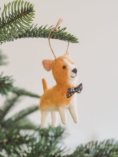 Bow Tie Corgi Ornament