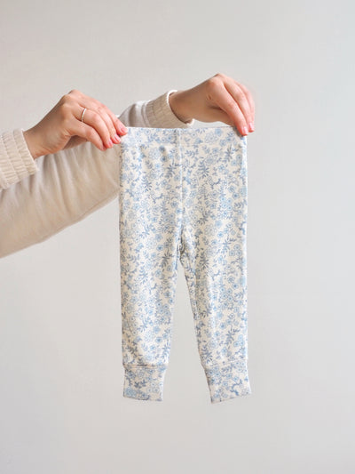 Blue Calico Floral Lounge Wear Set - The Cross Decor & Design