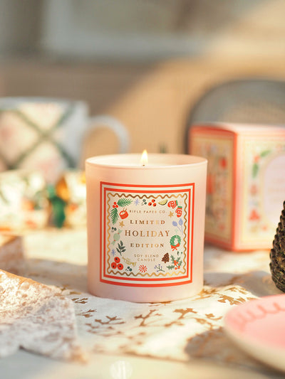 Holly Jolly Nutcracker Candle