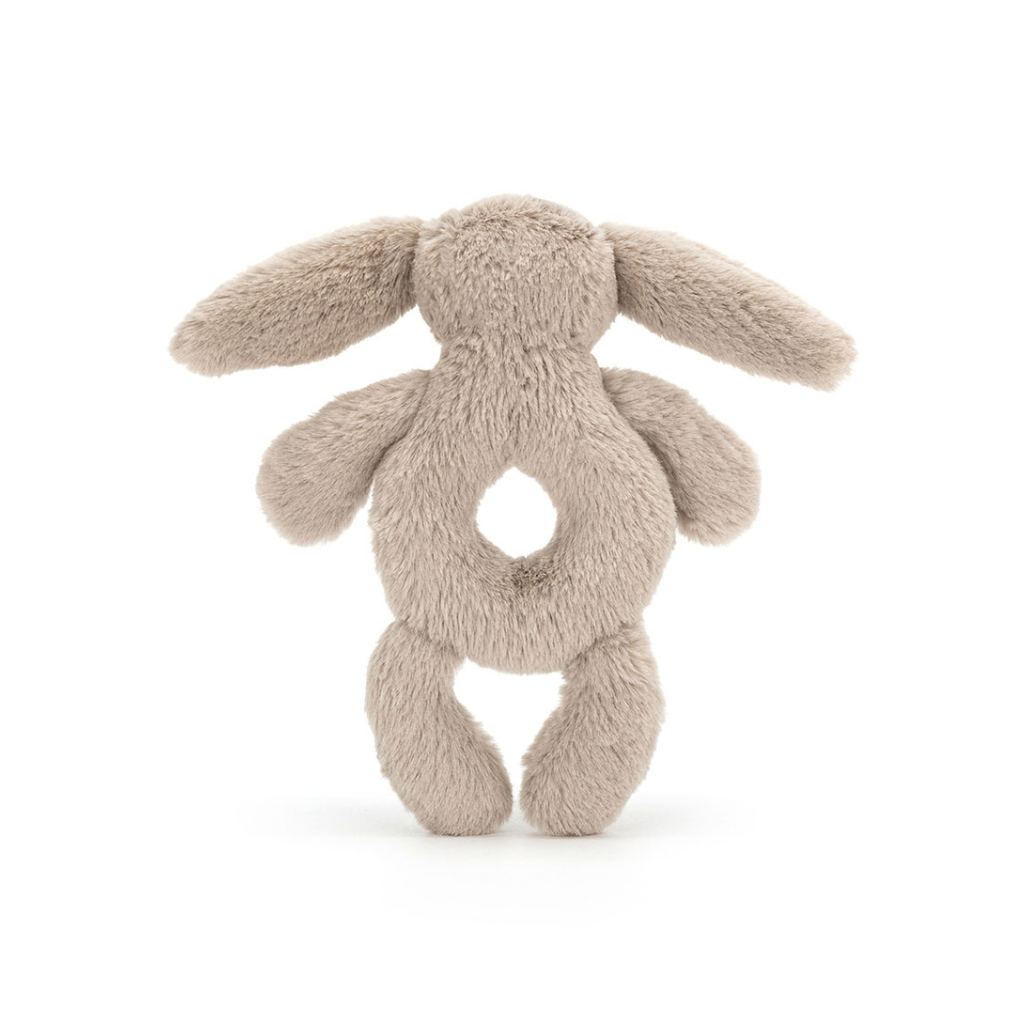 Bashful Beige Bunny Ring Rattle - The Cross Decor & Design