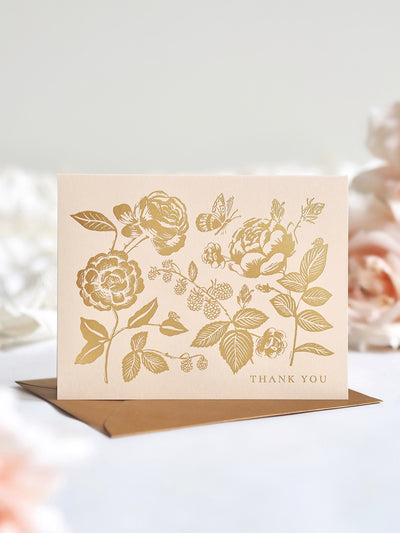 English Rose Thank You Card - The Cross Decor & Design