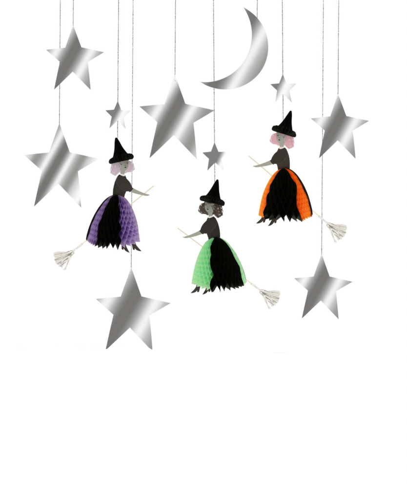 Flying Honeycomb Witch Decorations - The Cross Decor & Design
