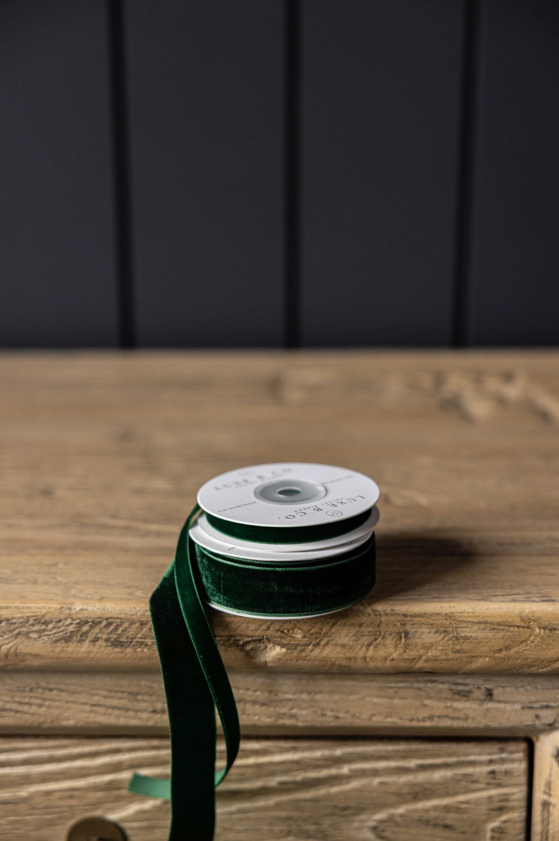 Emerald Green Velvet Ribbons