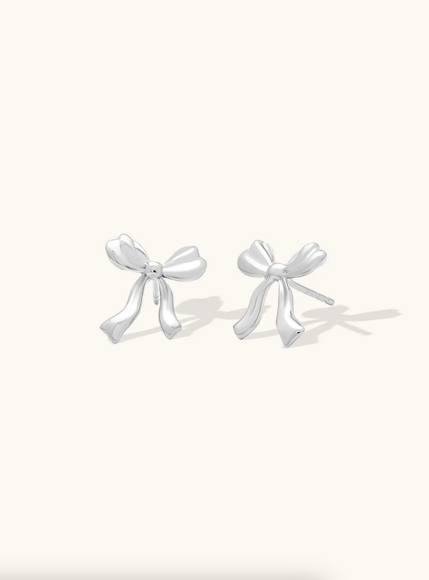 Bow Petite Earrings | Silver - The Cross Decor & Design